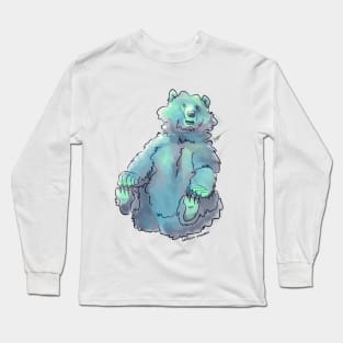 Put Your Feet Up - Fluffy Bear Long Sleeve T-Shirt